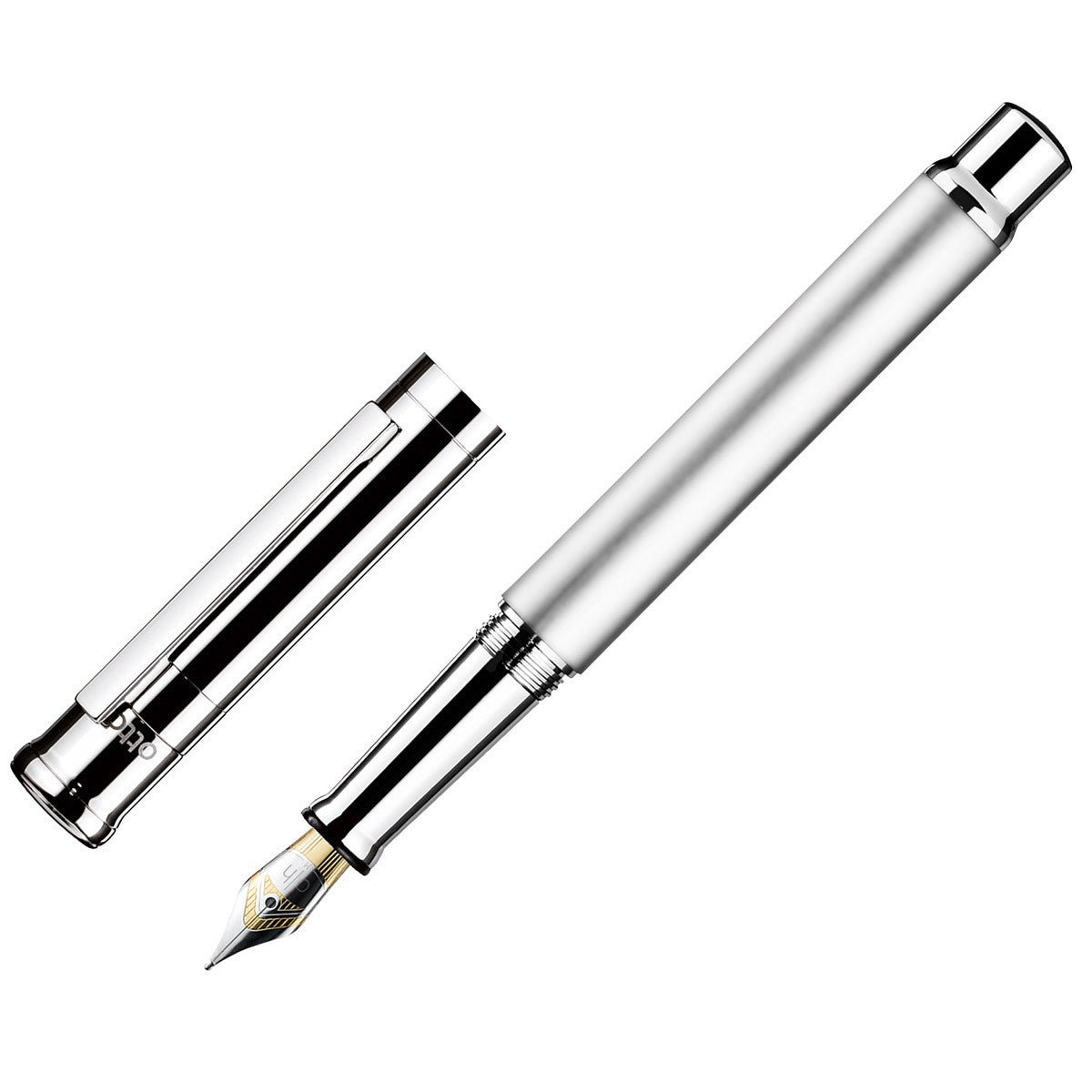 Otto Hutt Fountain Pen Design 04 - Frosted Platin - 24Papershop