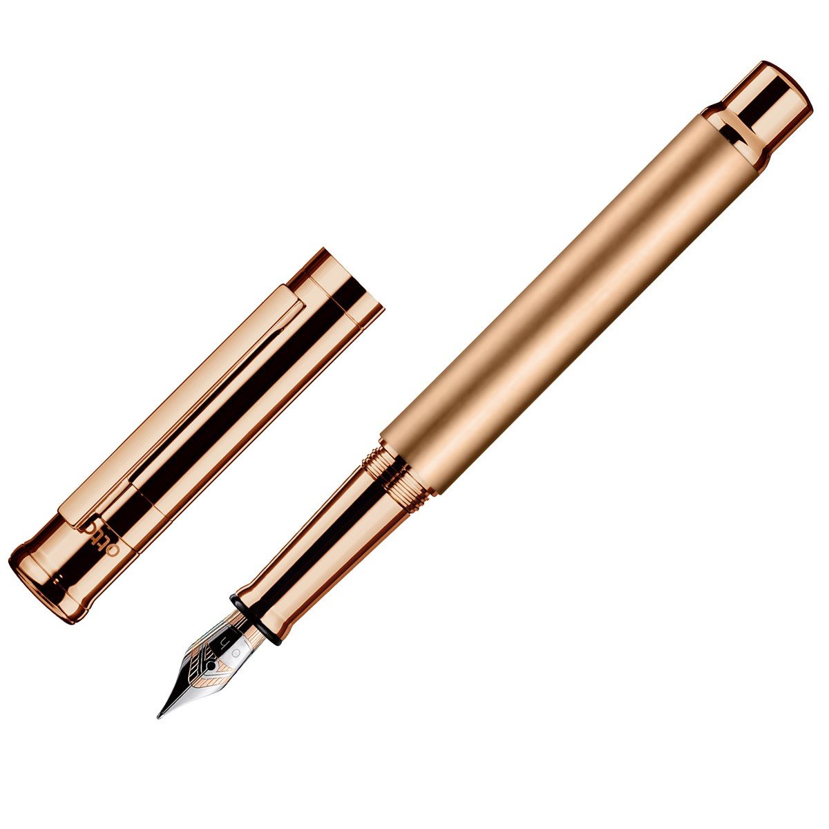 Otto Hutt Fountain Pen Design 04 - Frosted Rosegold - 24Papershop