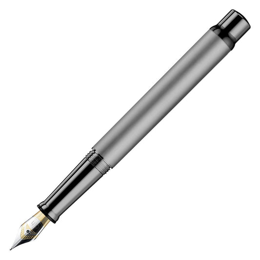 Otto Hutt Fountain Pen Design 04 - Frosted Ruthenium - 24Papershop