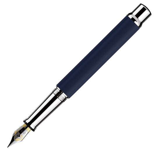 Otto Hutt Fountain Pen Design 04 - Shine Blue Platin - 24Papershop