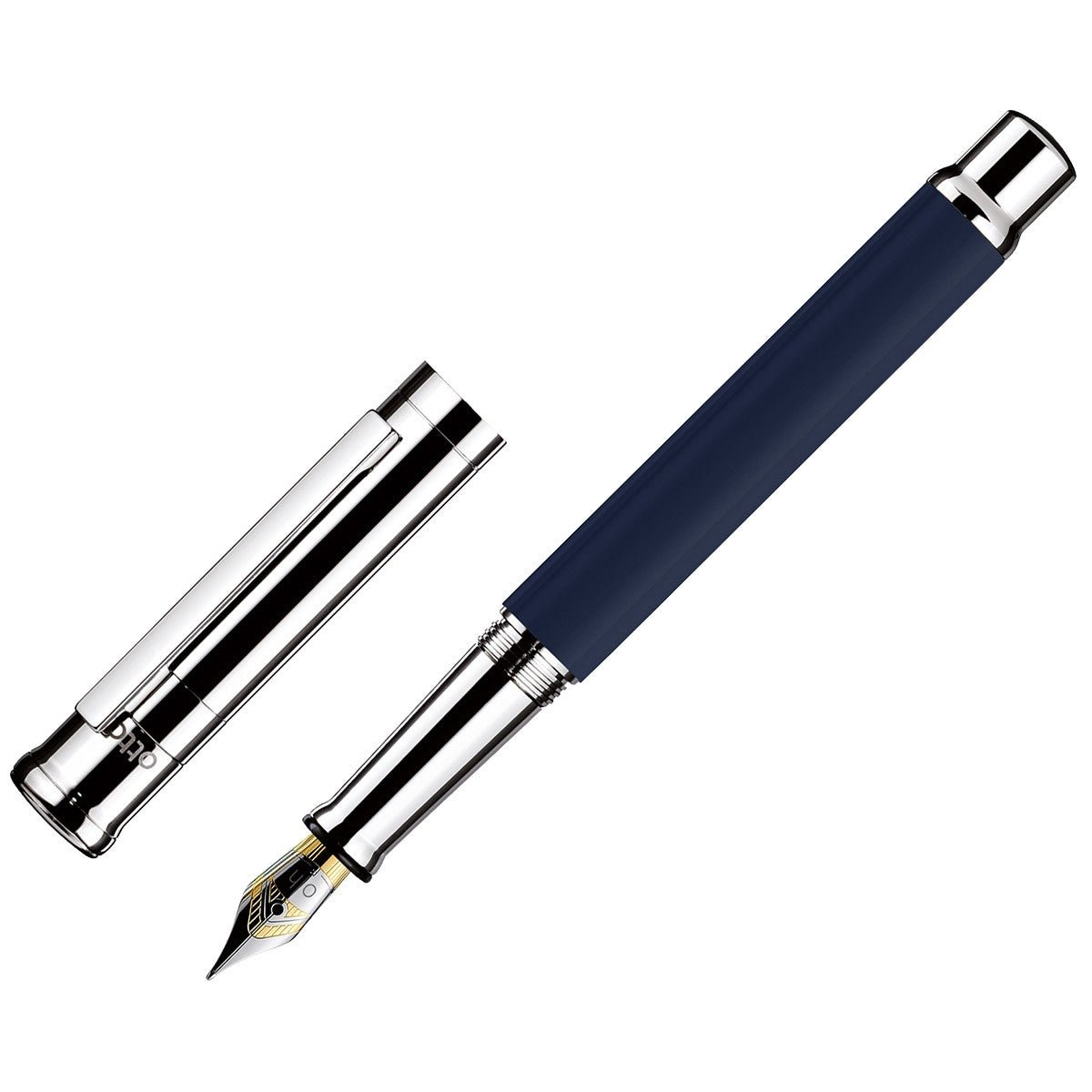 Otto Hutt Fountain Pen Design 04 - Shine Blue Platin - 24Papershop