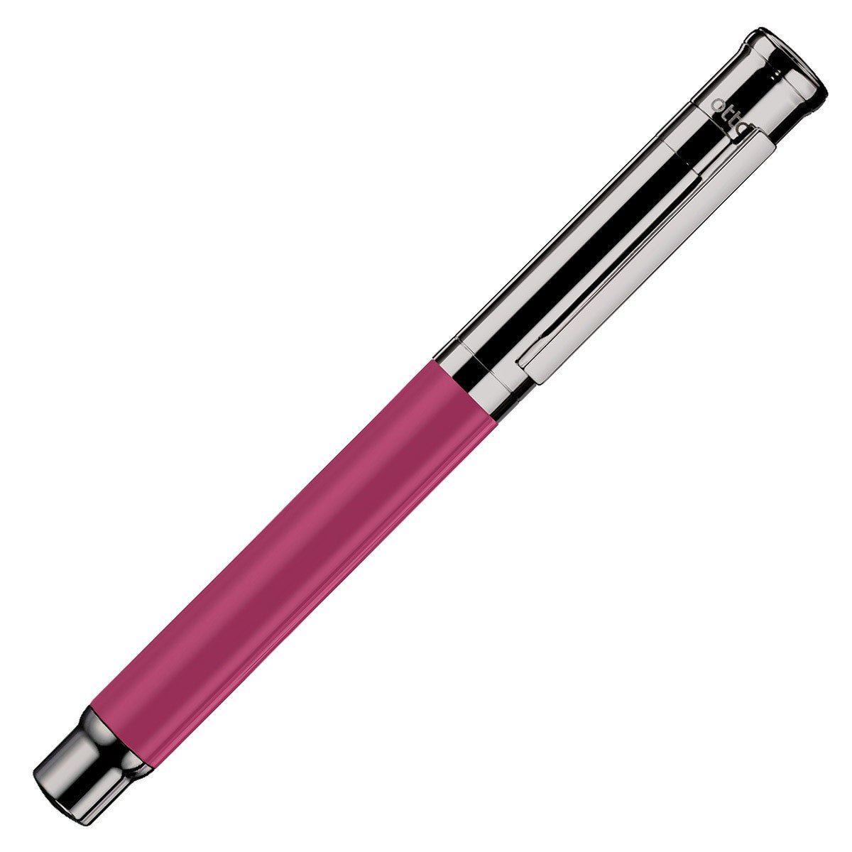 Otto Hutt Fountain Pen Design 04 - Shine Carmine Rose Ruthenium - 24Papershop