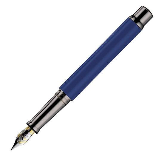 Otto Hutt Fountain Pen Design 04 - Shine Cornflower Blue Ruthenium - 24Papershop