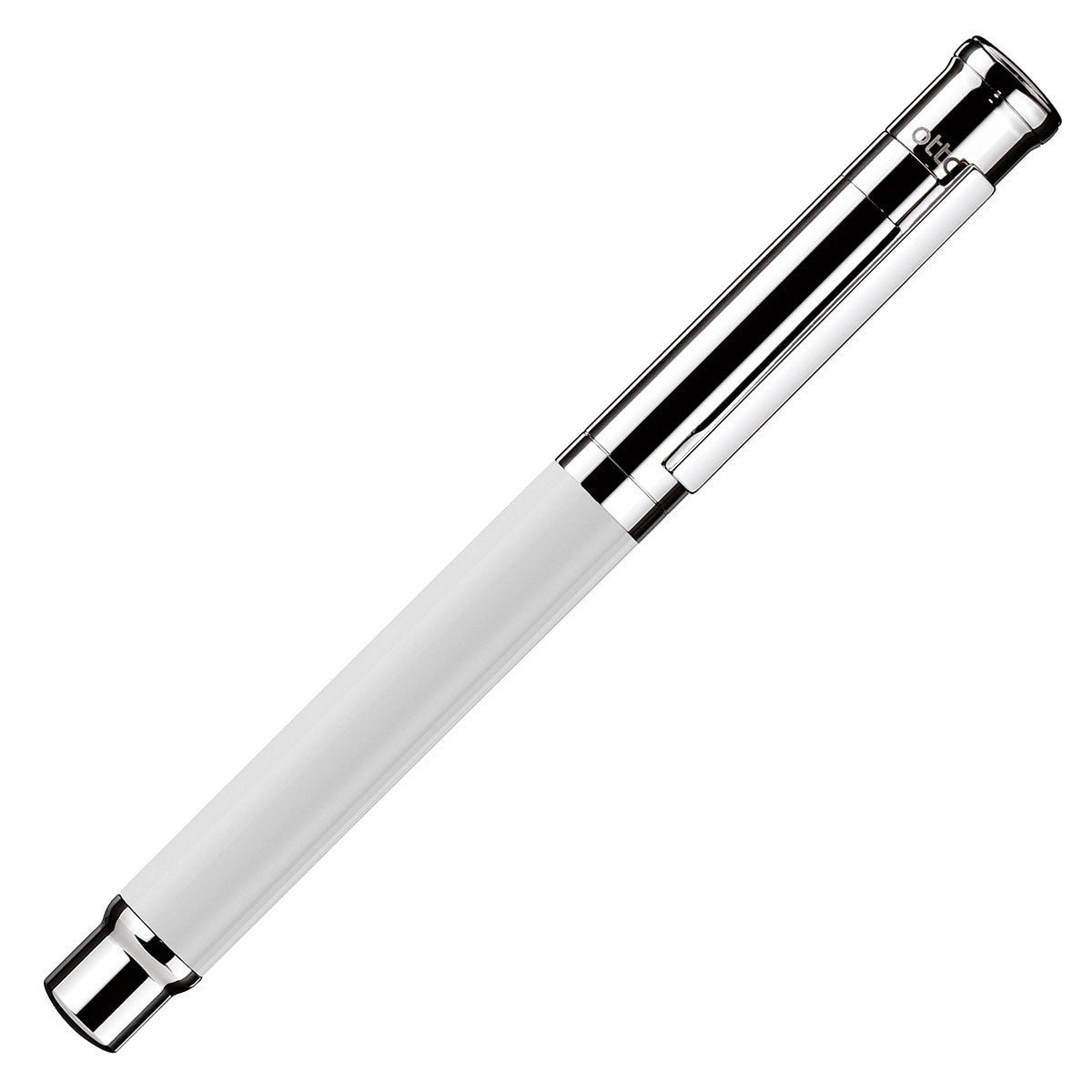 Otto Hutt Fountain Pen Design 04 - Shine White Platin - 24Papershop