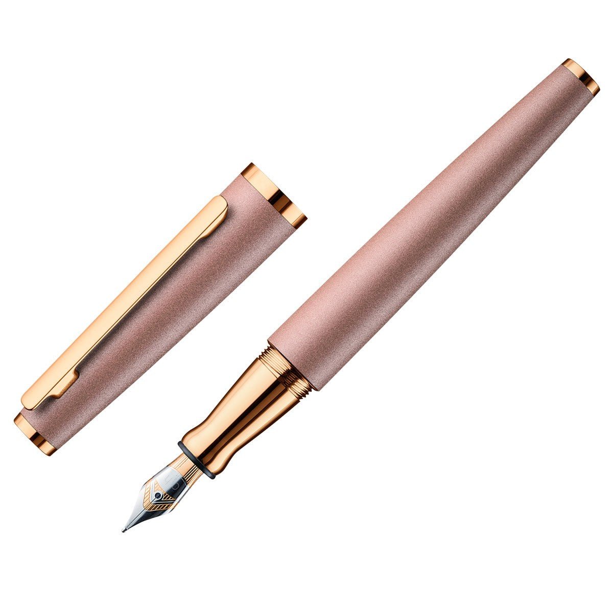 Otto Hutt Fountain Pen Design 06 - Frosted Seashell Pink Rosegold - 24Papershop