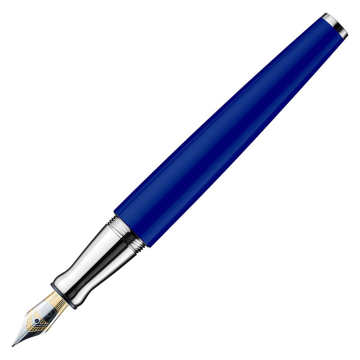 Otto Hutt Fountain Pen Design 06 - Shine Classic Blue Platin - 24Papershop