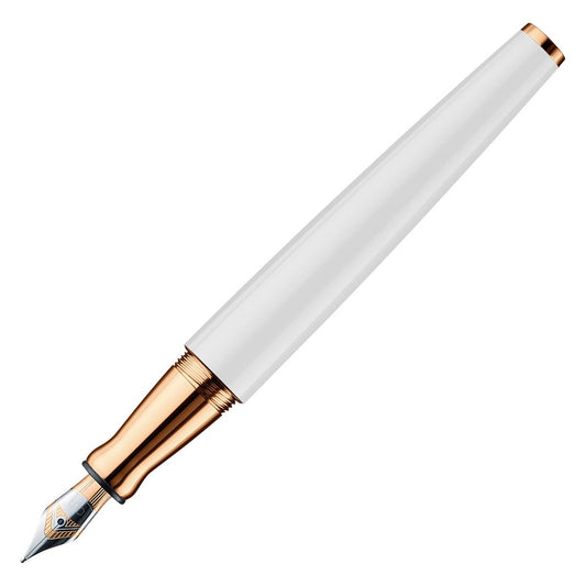 Otto Hutt Fountain Pen Design 06 - Shine White Rosegold - 24Papershop