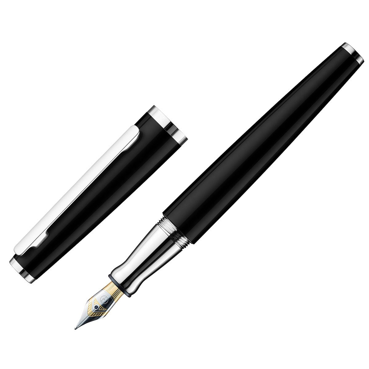 Otto Hutt Fountain Pen Design 06 - Shiny Black - 24Papershop