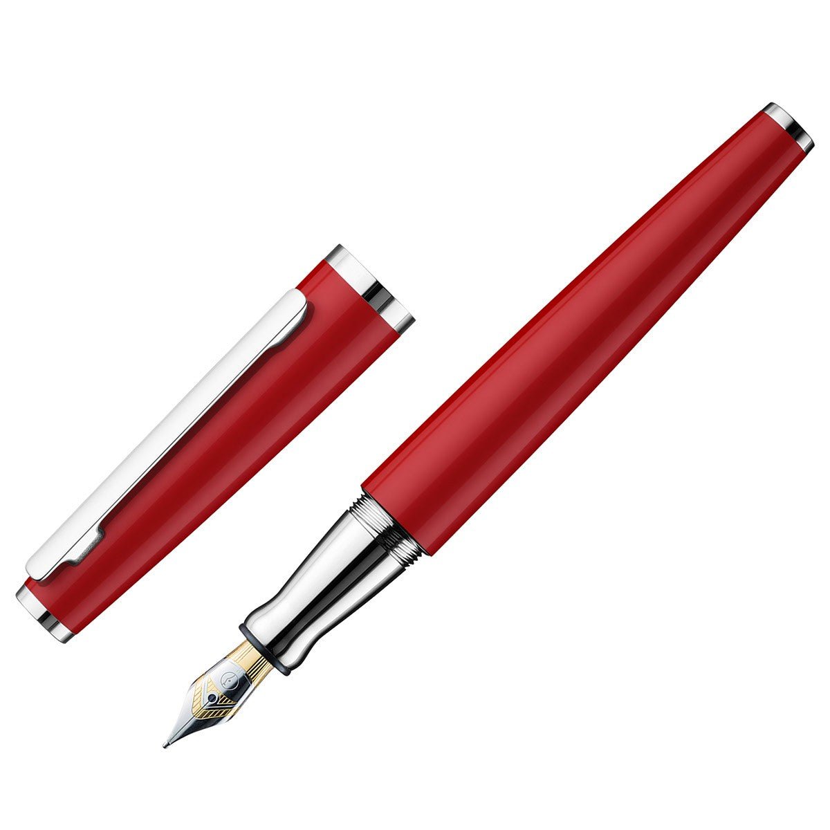 Otto Hutt Fountain Pen Design 06 - Shiny Red - 24Papershop