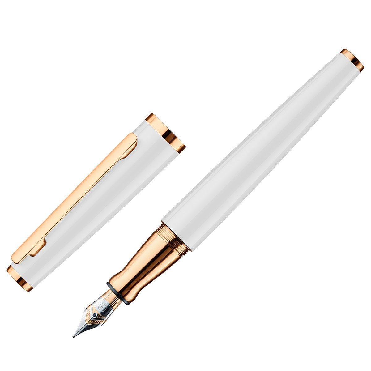 Otto Hutt Fountain Pen Design 06 - Shiny White - 24Papershop