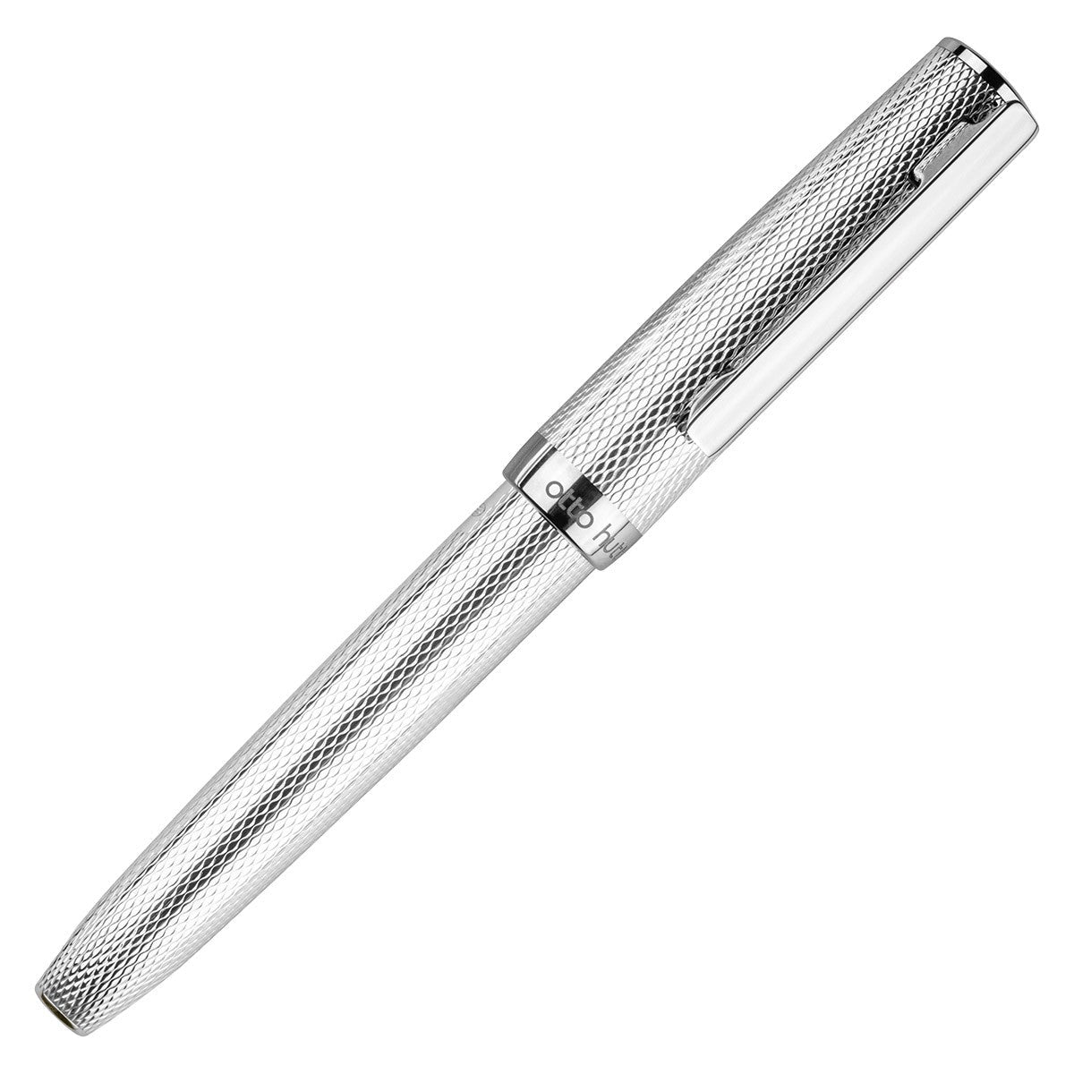 Otto Hutt Fountain Pen Design 07 - Corn Guilloche Silver Platin - 24Papershop