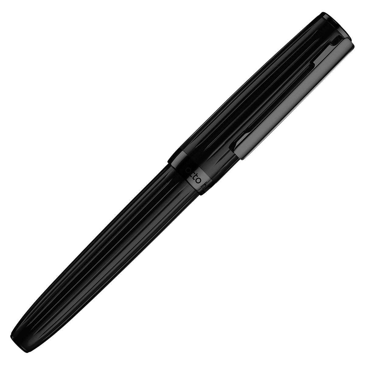 Otto Hutt Fountain Pen Design 07 - PVD Black Stripes - 24Papershop