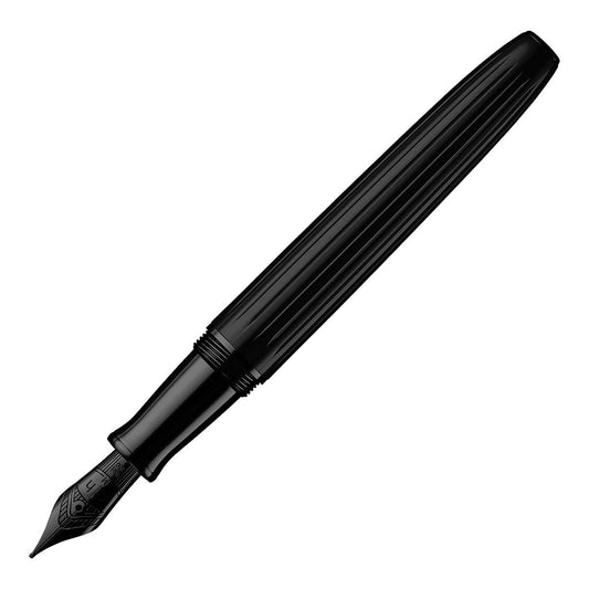 Otto Hutt Fountain Pen Design 07 - PVD Black Stripes - 24Papershop