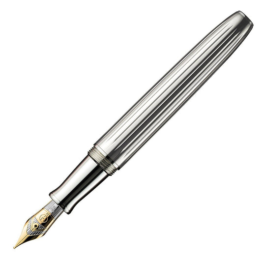 Otto Hutt Fountain Pen Design 07 - Thread Guilloché Silver - 24Papershop