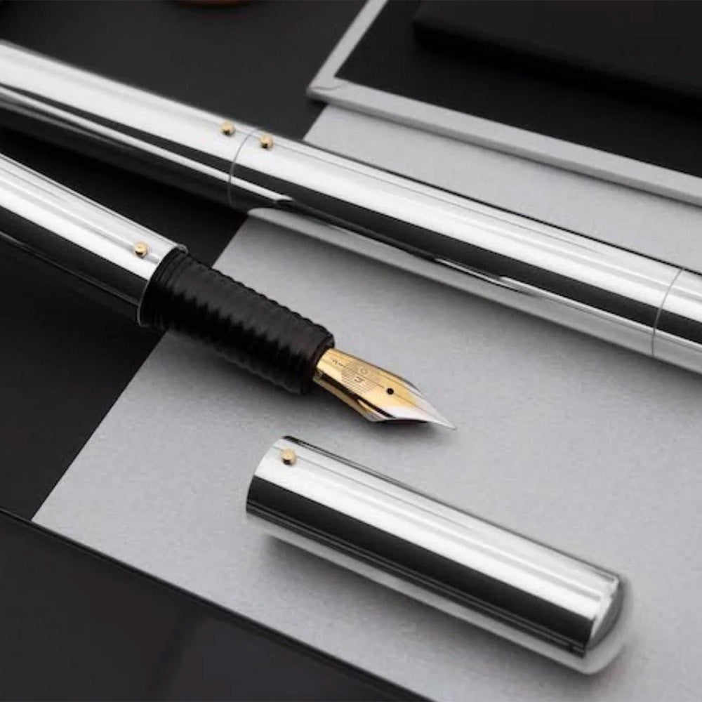 Otto Hutt Fountain Pen DesignC - Silver - 24Papershop