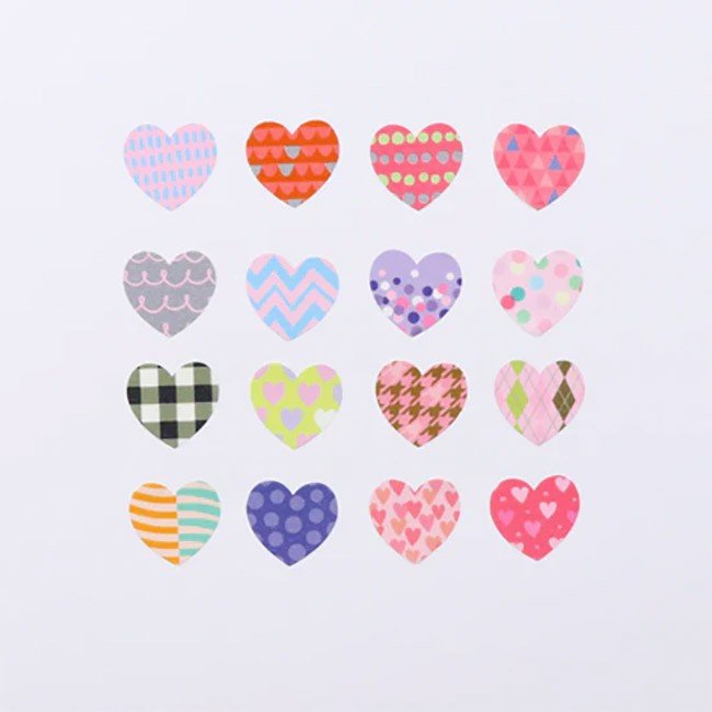 Paper24 Bande Washi Roll Sticker - Heart Un - 24Papershop