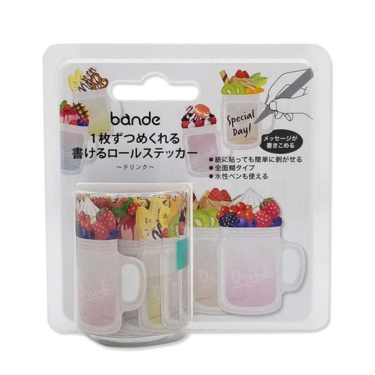 Paper24 Bande Writable Roll Sticker - Dessert Fruit Drink - 24Papershop