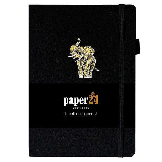 Paper24 Blackout Journal Golden Elephant A5 Dot Grid - 24Papershop