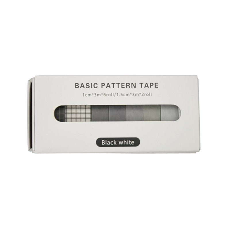 Paper24 Washitape Basic - Black / White - 24Papershop