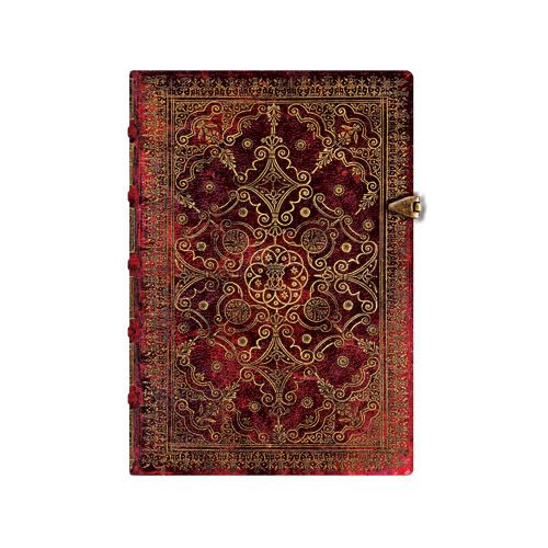 Paperblanks Equinoxe Carmine Midi - Gelinieerd - 24Papershop