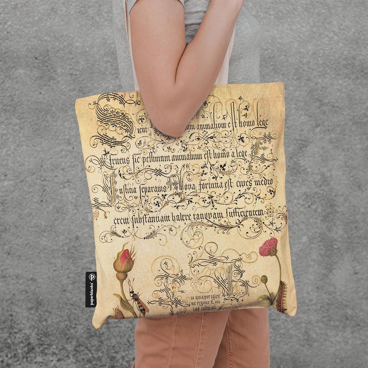 Paperblanks Flemish Rose Canvas Bag - 24Papershop