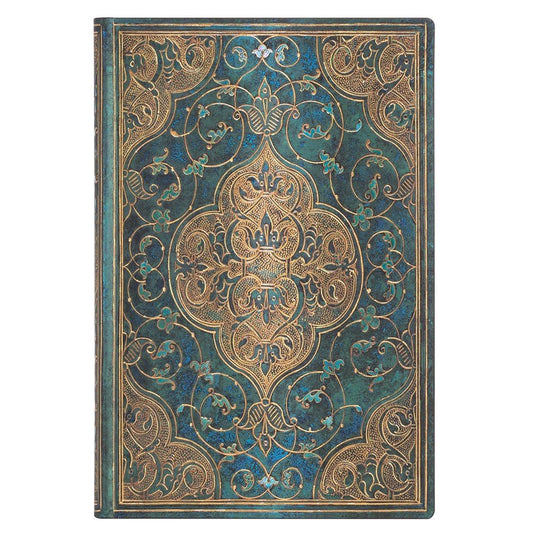 Paperblanks Flexi Turquoise Chronicles Mini - Gelinieerd - 24Papershop