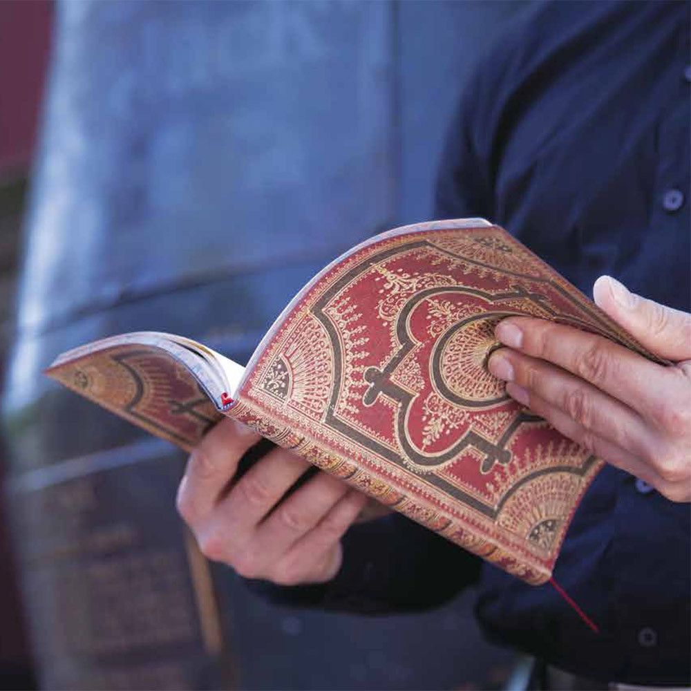 Paperblanks Flexis Black Moroccan Bold Mini - Ongelinieerd - 24Papershop