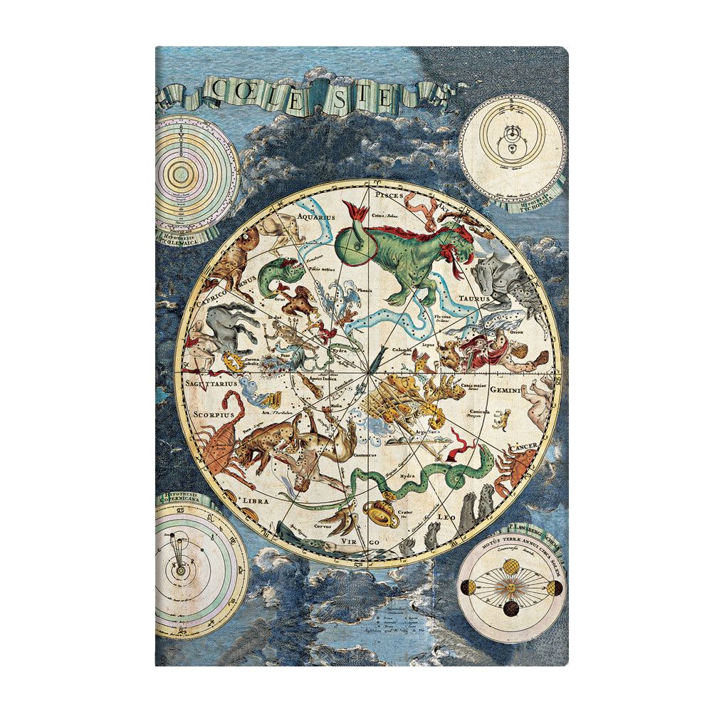 Paperblanks Flexis Celestial Planisphere Mini - Gelinieerd - 24Papershop