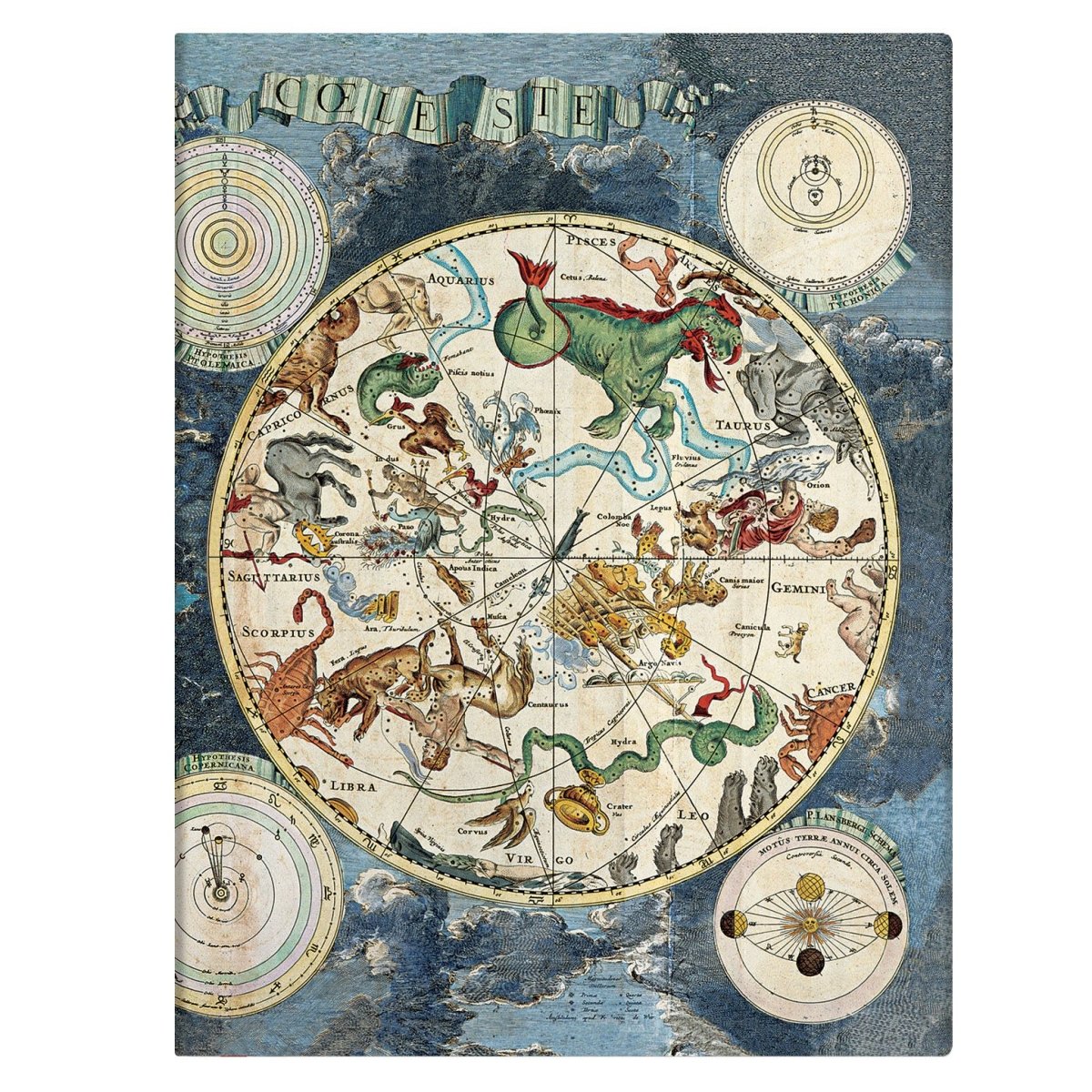 Paperblanks Flexis Celestial Planisphere Ultra - Gelinieerd - 24Papershop