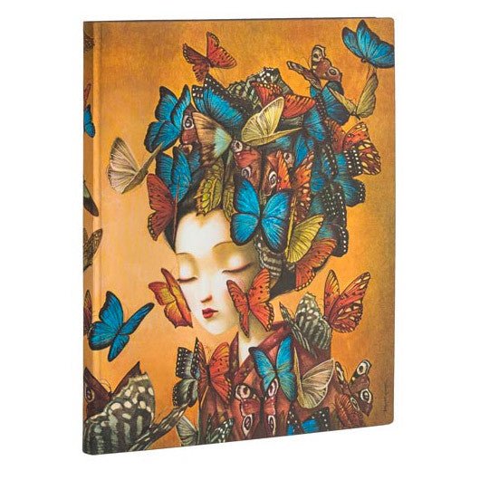 Paperblanks Flexis Esprit de Lacombe Madame Butterfly Ultra - Ongelinieerd - 24Papershop