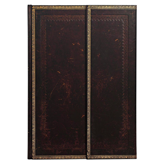 Paperblanks Old Leather Black Moroccan Grande - Ongelinieerd - 24Papershop