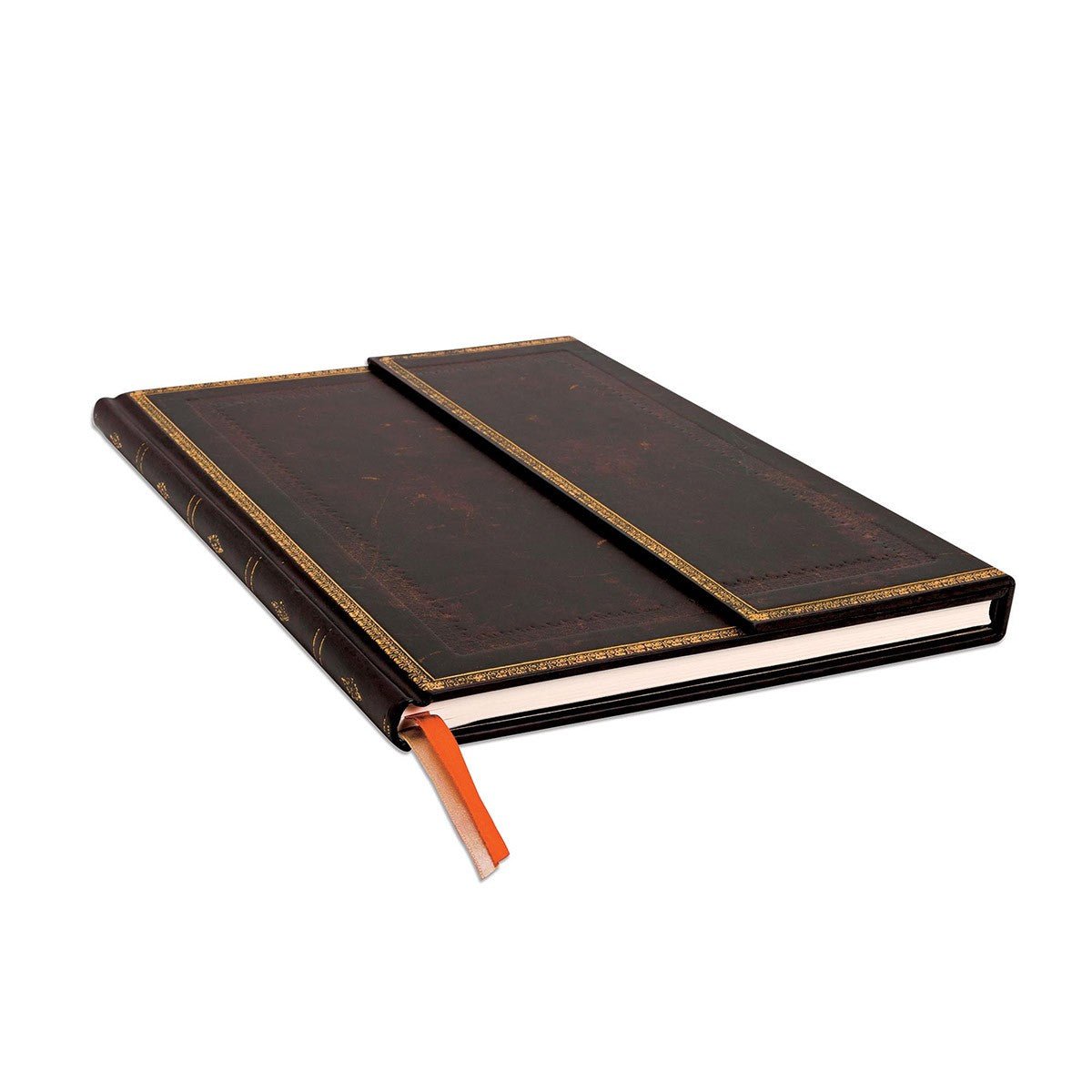 Paperblanks Old Leather Black Moroccan Grande - Ongelinieerd - 24Papershop