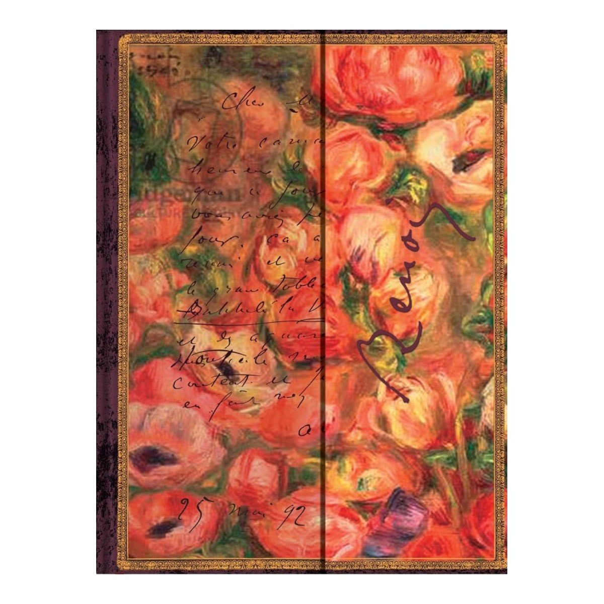 Paperblanks Renoir, Letter to Morisot Midi - Gelinieerd - 24Papershop