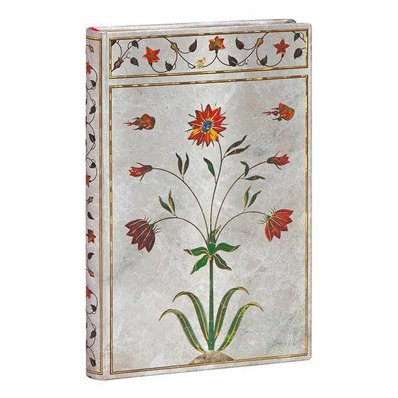 Paperblanks Taj Mahal Flowers Mumtaz Mini - Ongelinieerd - 24Papershop