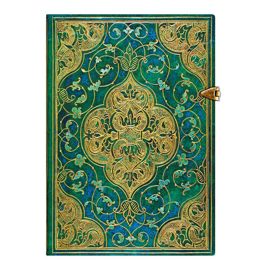 Paperblanks Turquoise Chronicles Midi - Gelinieerd - 24Papershop