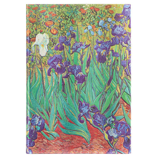 Paperblanks Van Gogh's Irises Midi - Adresboek - 24Papershop