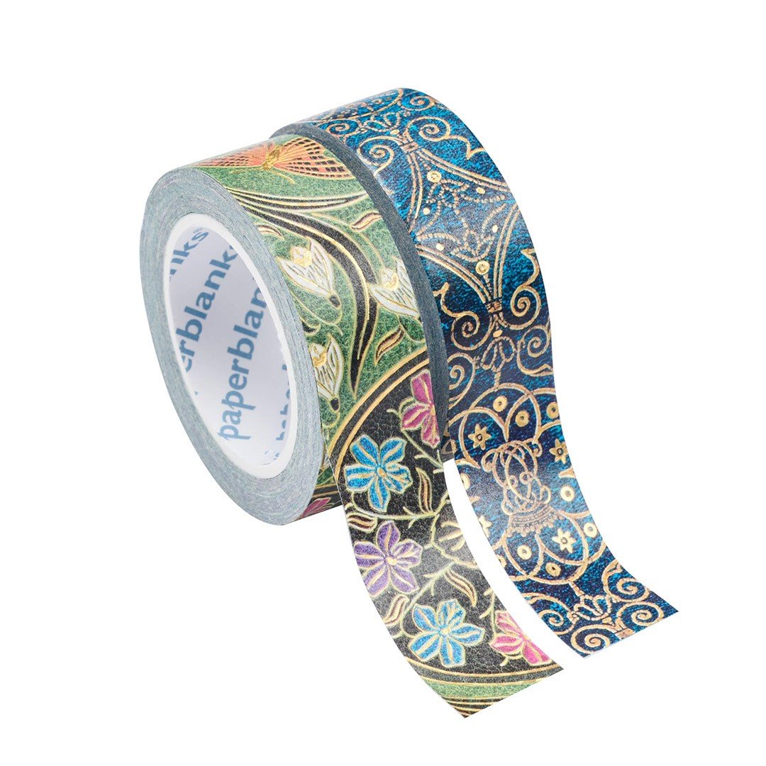 Paperblanks Washi Tape Azure / Poetry in Bloom - 24Papershop