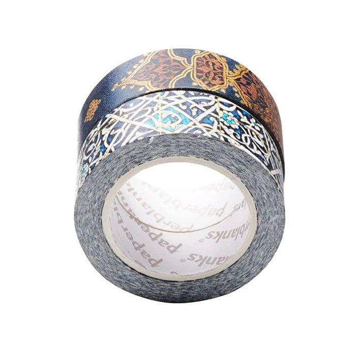 Paperblanks Washi Tape Granada Turquoise / Safavid Indigo - 24Papershop