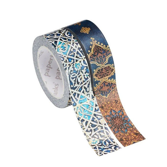 Paperblanks Washi Tape Granada Turquoise / Safavid Indigo - 24Papershop