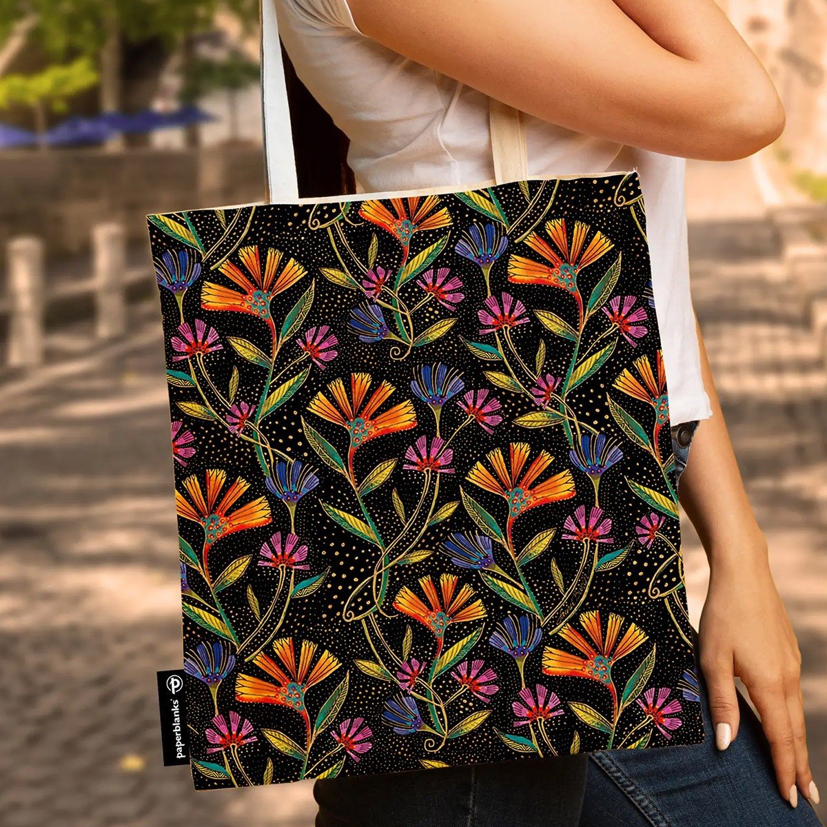 Paperblanks Wild Flowers Canvas Bag - 24Papershop