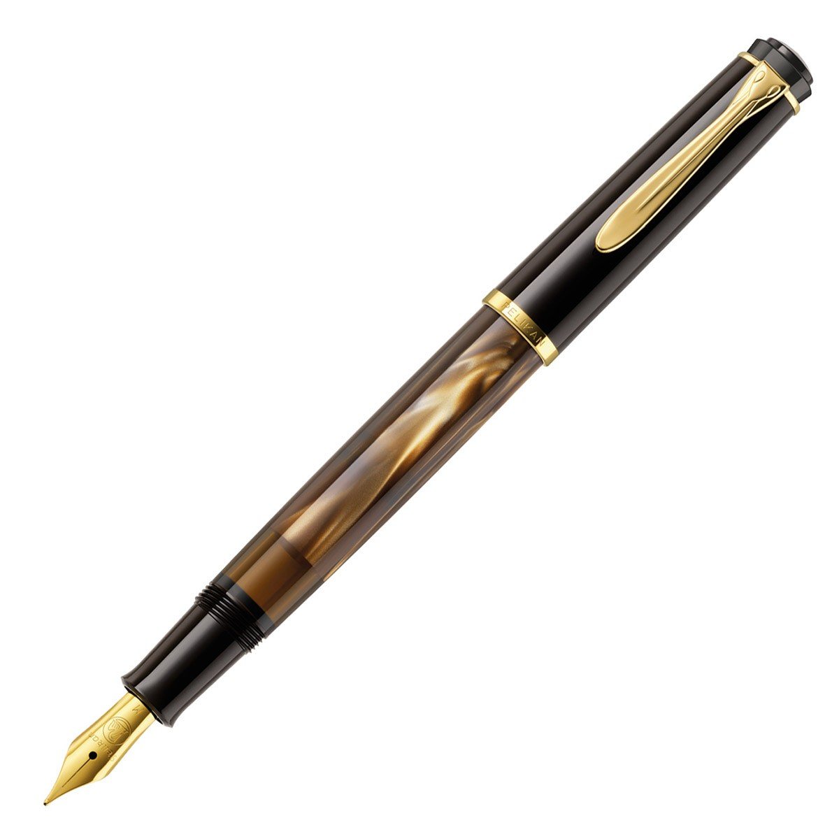 Pelikan Fountain Pen Classic M200 - Brown Marbled - 24Papershop