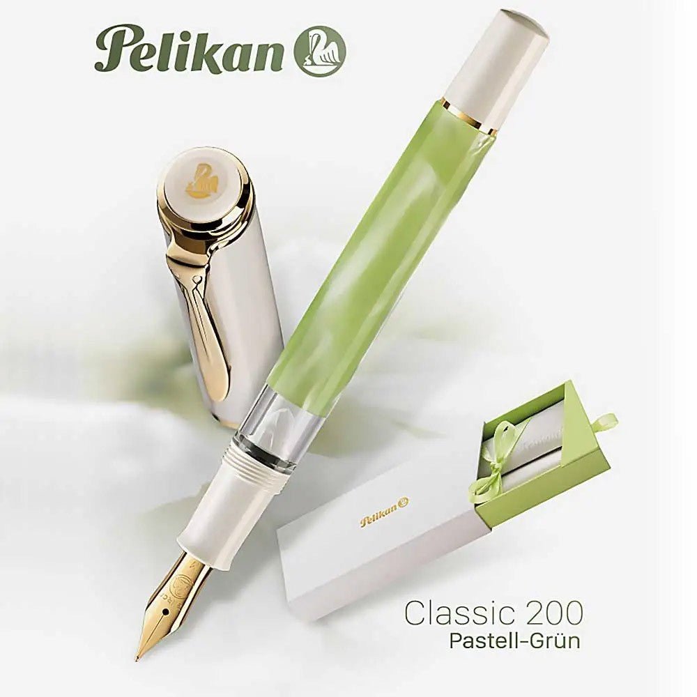 Pelikan Fountain Pen Classic M200 - Pastel Green (Special Edition) - 24Papershop