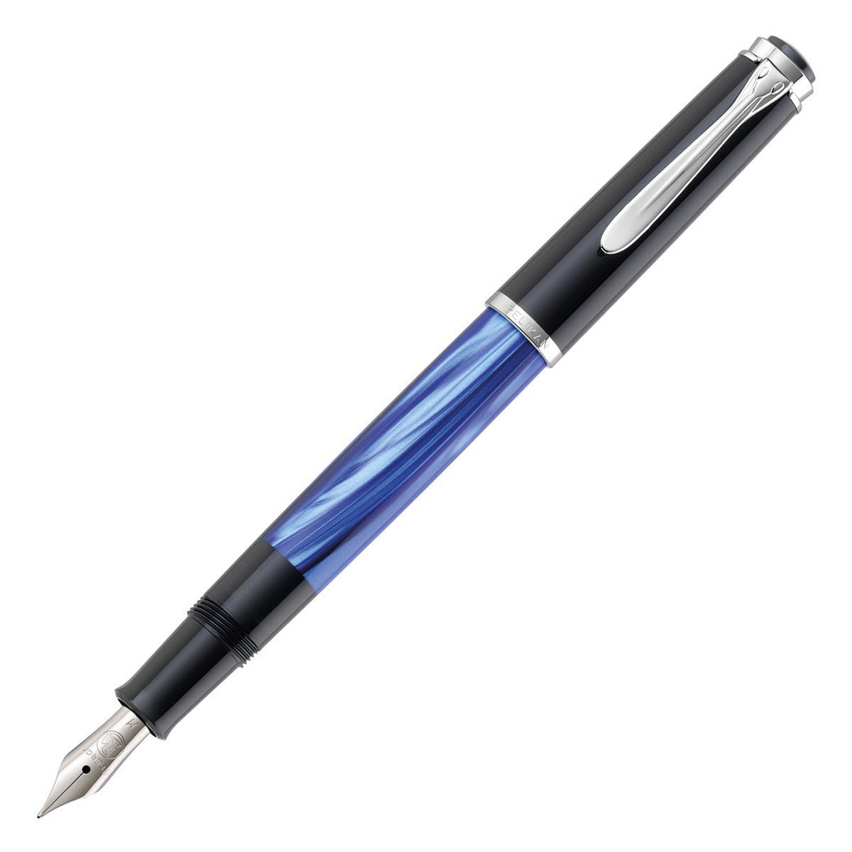 Pelikan Fountain Pen Classic M205 - Blue Marbled - 24Papershop