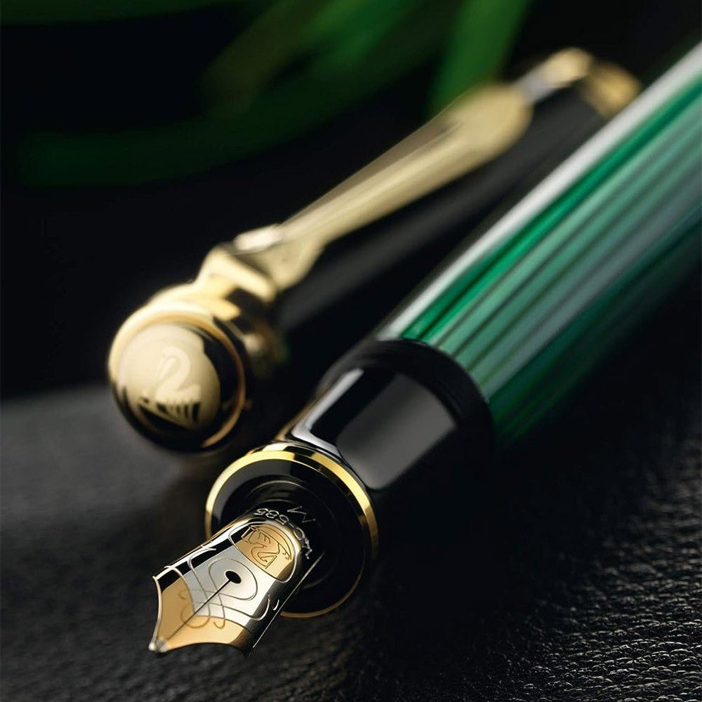 Pelikan Fountain Pen Souverän 600 - Black - Green - 24Papershop