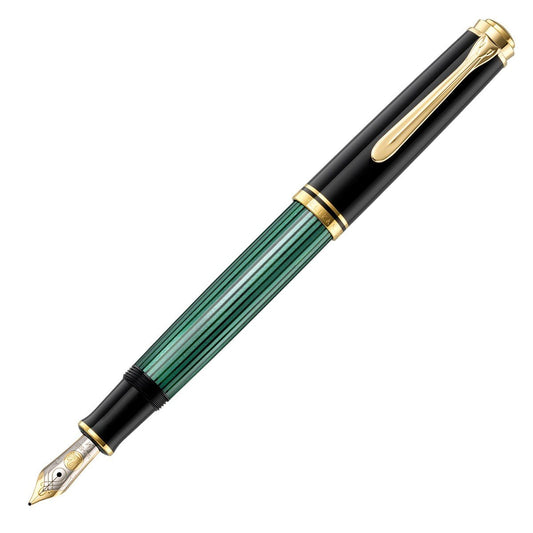 Pelikan Fountain Pen Souverän 600 - Black - Green - 24Papershop