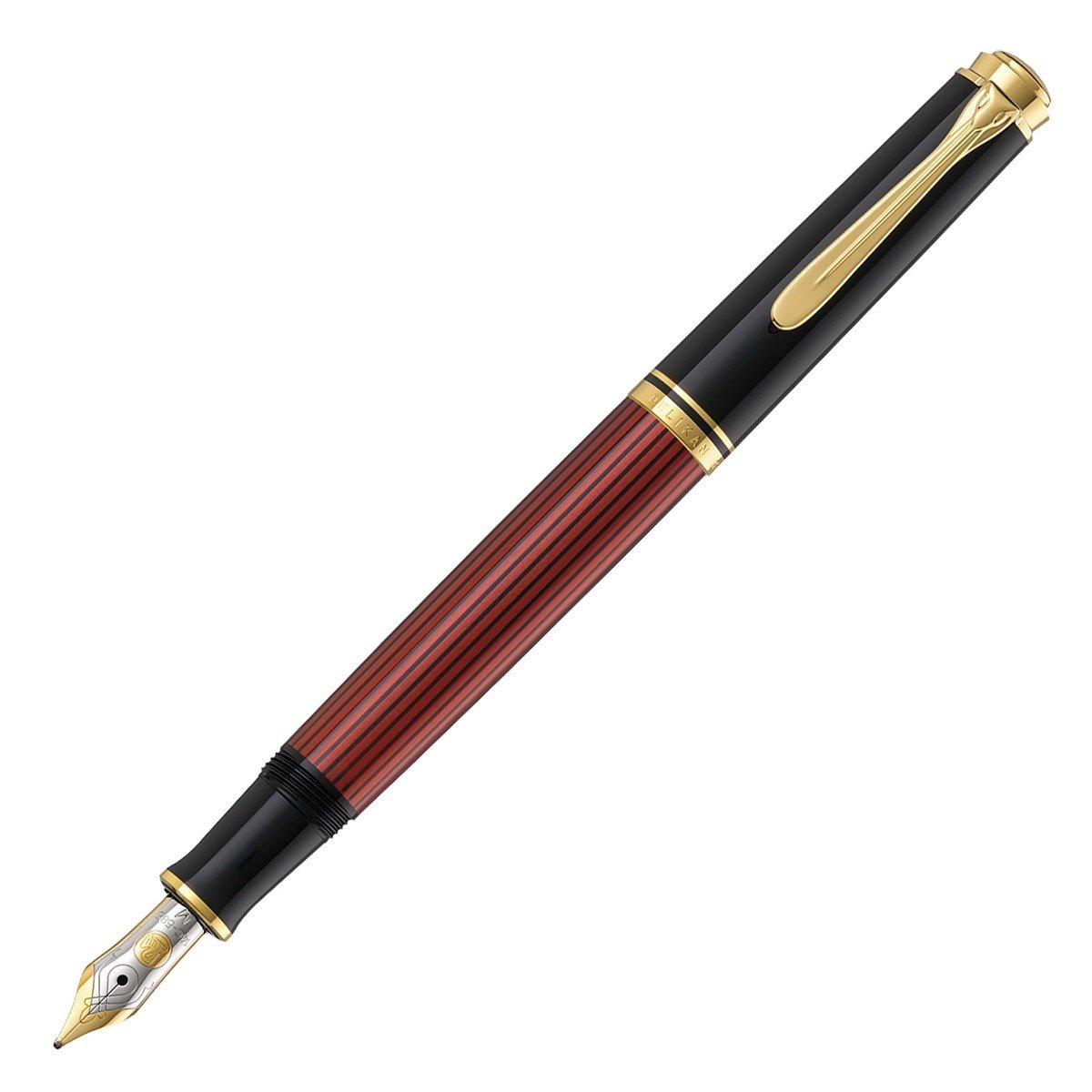 Pelikan Fountain Pen Souverän M400 - Black/ Red - 24Papershop