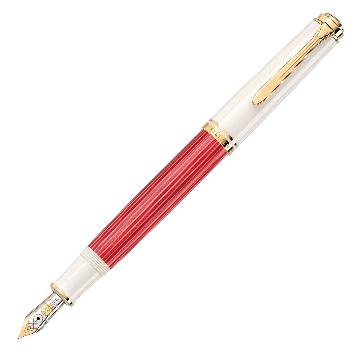 Pelikan Fountain Pen Souverän M600 - Red - White - 24Papershop