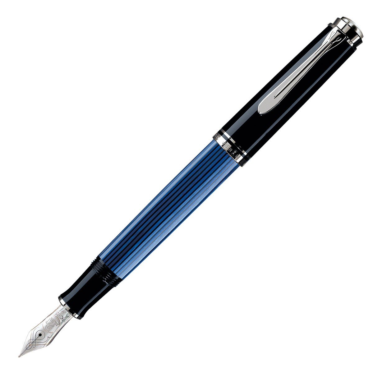 Pelikan Fountain Pen Souverän M805 - Black/ Blue - 24Papershop