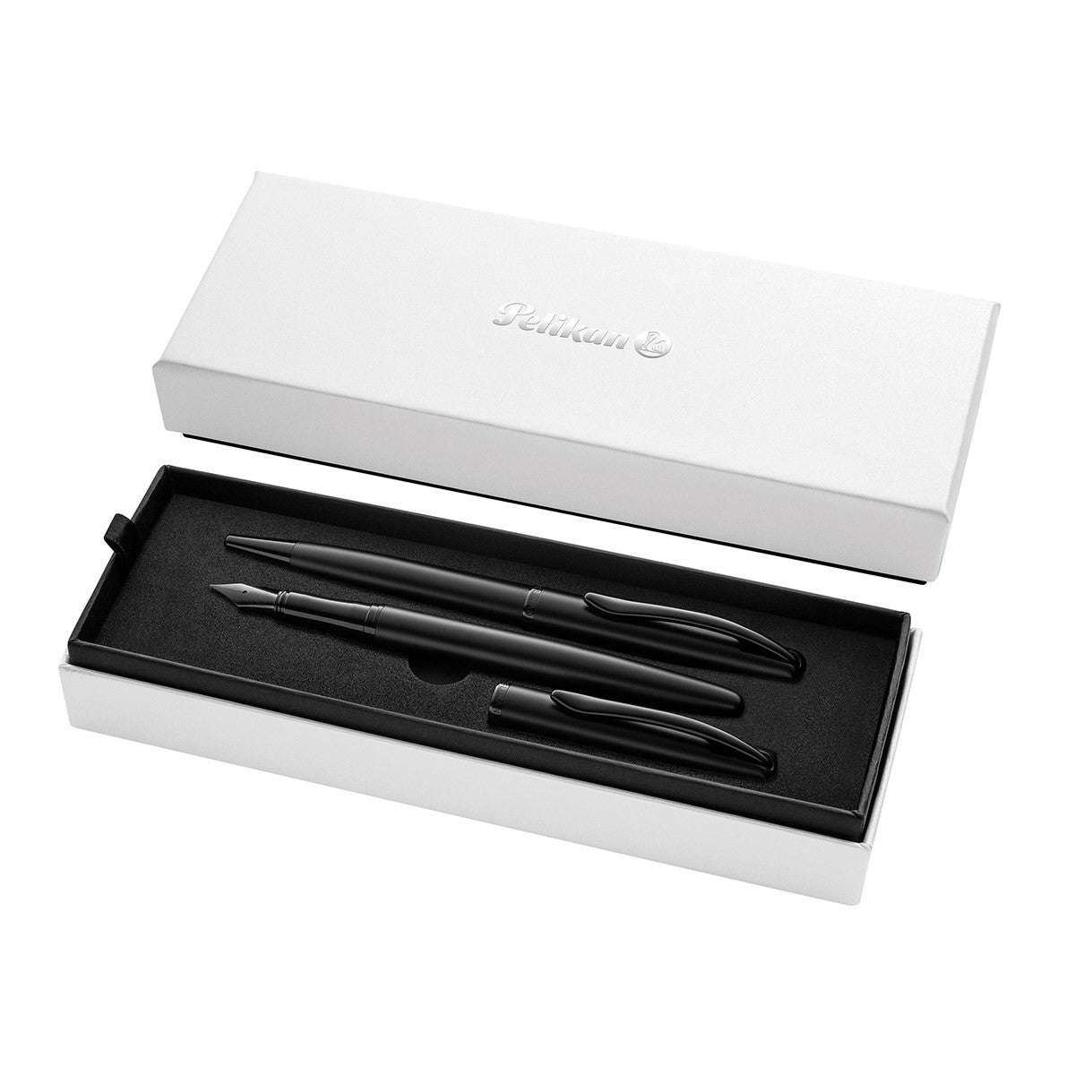 Pelikan Jazz Noble Elegance Set - Vulpen & Ballpoint - Carbon Black - 24Papershop