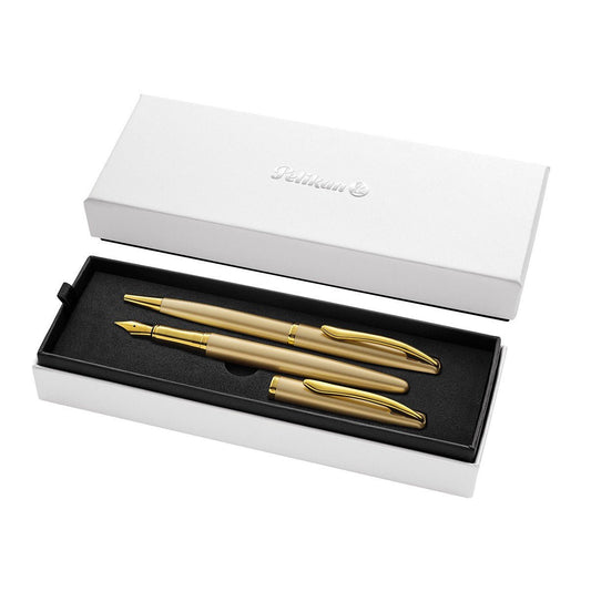 Pelikan Jazz Noble Elegance Set - Vulpen & Ballpoint - Gold - 24Papershop